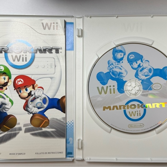 Mario Kart Wii Nintendo, Complete. Manual 2008 Tested Original Case - Picture 3 of 6